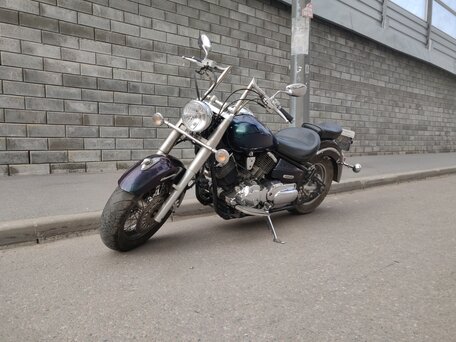2003 Yamaha XVS1100, зелёный, 410000 рублей, вид 3