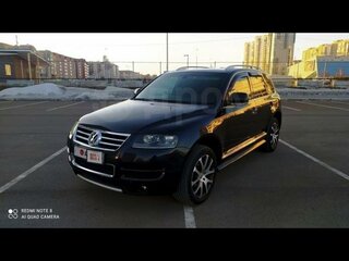 2006 Volkswagen Touareg I, чёрный, 1200000 рублей, вид 3