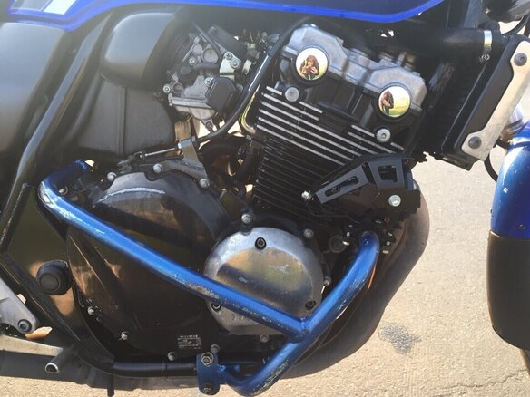 2000 Honda CB 400 Super Four, синий - вид 7