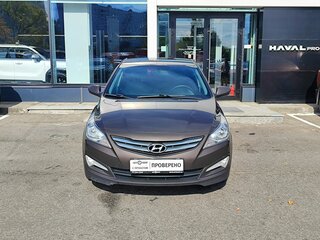 2016 Hyundai Solaris I Рестайлинг, коричневый, 769000 рублей, вид 2