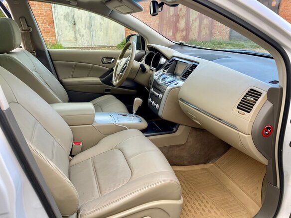 2015 Nissan Murano II (Z51) Рестайлинг 2, белый, 1350000 рублей - вид 9