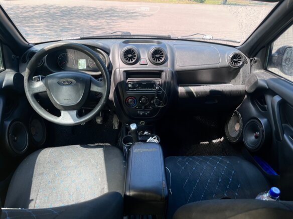 2012 Lada (ВАЗ) Granta I, серый, 440000 рублей - вид 6