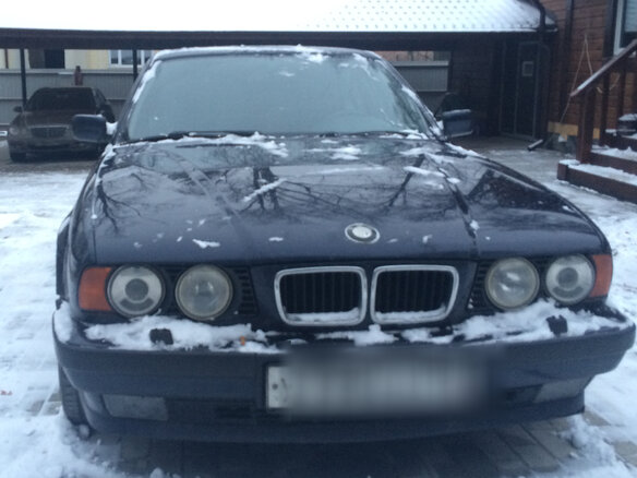 1995 BMW 5 серии 540i III (E34), синий - вид 2