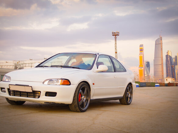 1995 Honda Civic V, белый - вид 3