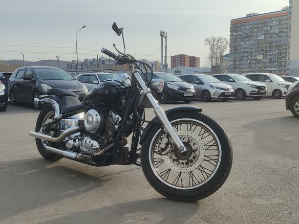 1996 Yamaha XVS400 Drag Star, чёрный, 495000 рублей - вид 1