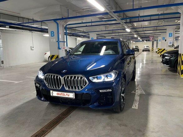 2021 BMW X6 30d III (G06), синий, 9999999 рублей