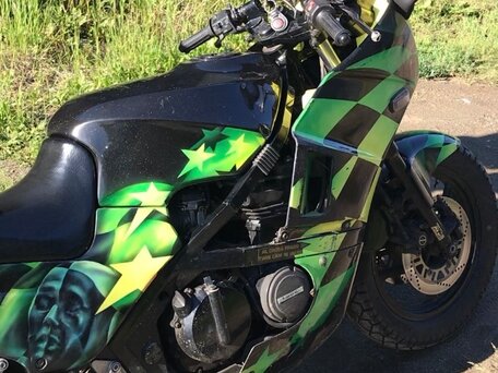 1987 Kawasaki ER-4F (Ninja 400R), чёрный, 150000 рублей, вид 5