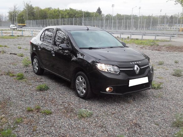 2015 Renault Logan II, чёрный - вид 1