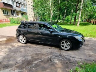 2008 Mazda 3 I (BK) Рестайлинг, чёрный, 350000 рублей, вид 4