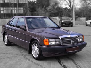 1991 Mercedes-Benz 190 (W201), фиолетовый, 1000000 рублей, вид 3