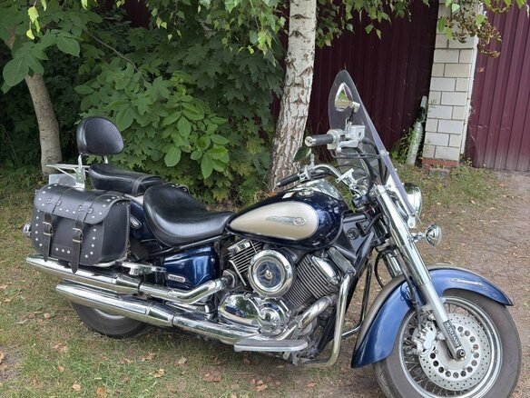 2007 Yamaha XVS1100, синий, 550000 рублей - вид 1