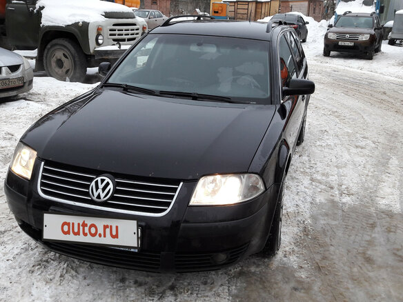 2004 Volkswagen Passat B5 Рестайлинг, чёрный - вид 1