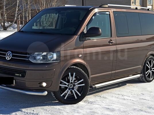 2010 Volkswagen Multivan Long T5 Рестайлинг, коричневый - вид 1