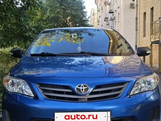 2010 Toyota Corolla X (E140, E150) Рестайлинг, синий, 1150000 рублей, вид 1
