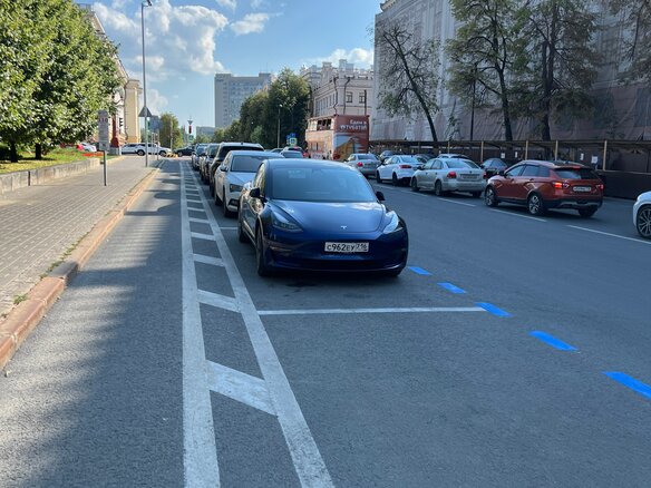2021 Tesla Model 3 Long Range I, синий, 3995000 рублей - вид 13