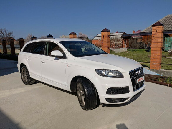 2010 Audi Q7 I (4L) Рестайлинг, белый - вид 1