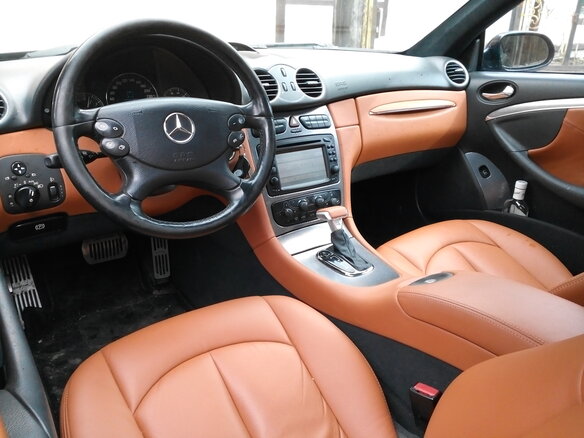 2003 Mercedes-Benz CLK-Класс 200 II (W209), чёрный