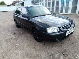 2009 Hyundai Accent ТагАЗ II, чёрный, 370000 рублей, вид 2