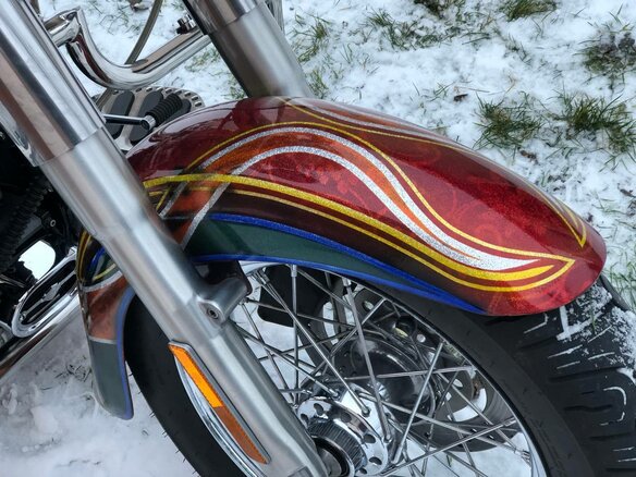 2004 Harley-Davidson Softail Custom, красный, 1188668 рублей - вид 32