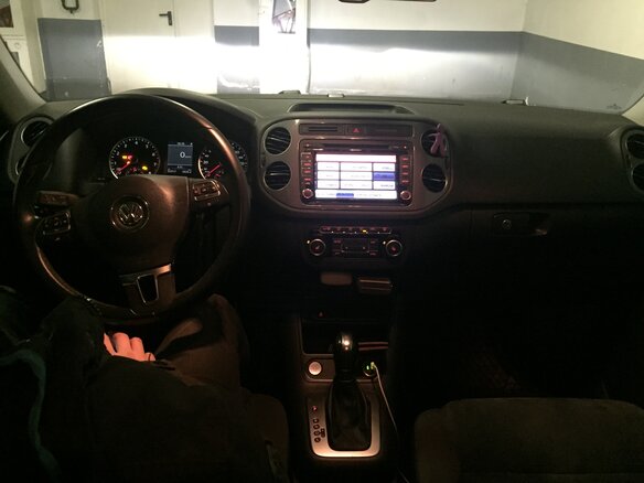 2012 Volkswagen Tiguan I Рестайлинг, синий - вид 3