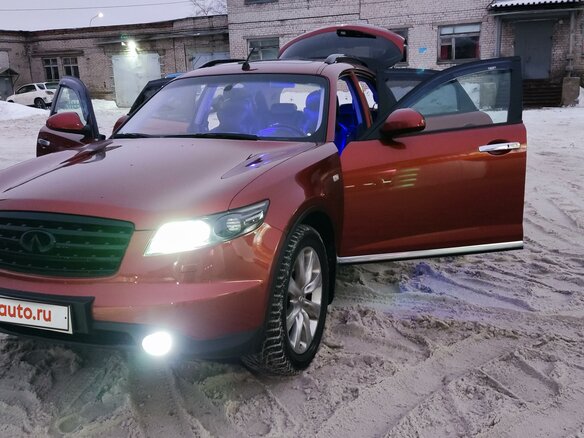 2008 Infiniti FX35 I (S50) Рестайлинг, оранжевый, 1010000 рублей - вид 30