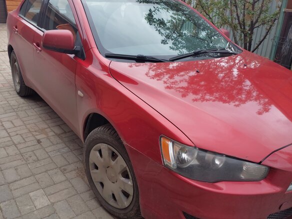 2007 Mitsubishi Lancer X, красный, 650000 рублей