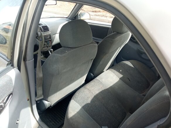 2008 Hyundai Accent ТагАЗ II, серебристый, 220000 рублей - вид 6