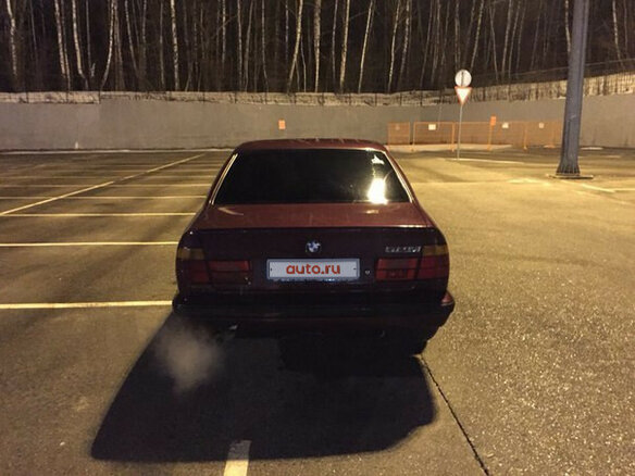 1992 BMW 5 серии 525i III (E34), красный - вид 3