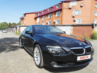 2008 BMW 6 серии 630i II (E63/E64) Рестайлинг, чёрный, 1950000 рублей, вид 2