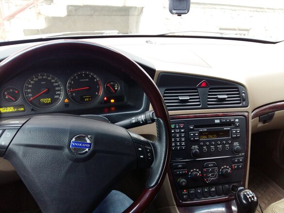 2005 Volvo S60 I Рестайлинг, чёрный