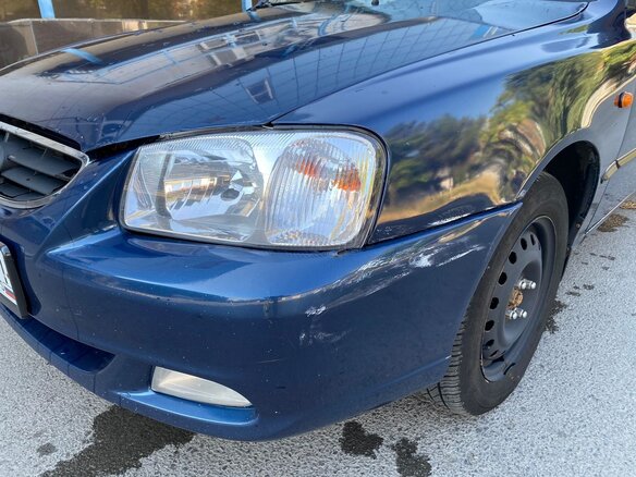 2007 Hyundai Accent ТагАЗ II, синий, 375000 рублей - вид 9