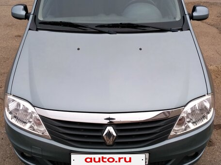 2013 Renault Logan I Рестайлинг, синий, 740000 рублей, вид 1