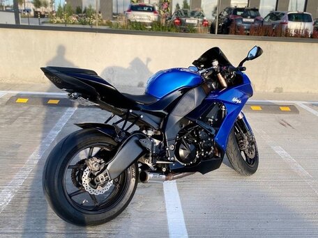 2008 Kawasaki ZX-10R Ninja, синий, 580000 рублей, вид 3