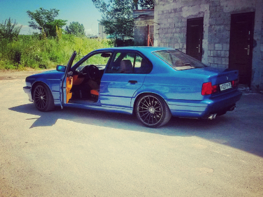 1993 BMW 5 серии 540i III (E34), синий - вид 6
