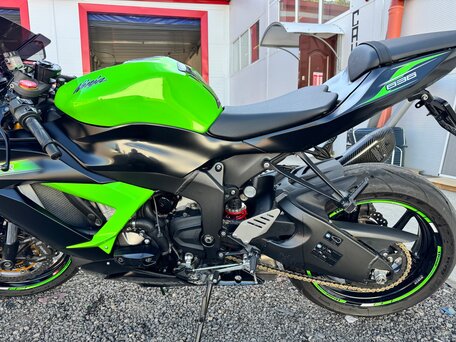 2014 Kawasaki ZX-6R Ninja, зелёный, 875000 рублей, вид 3
