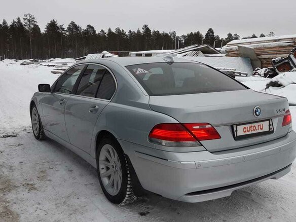 2006 BMW 7 серии 750i IV (E65/E66) Рестайлинг, серебристый - вид 5