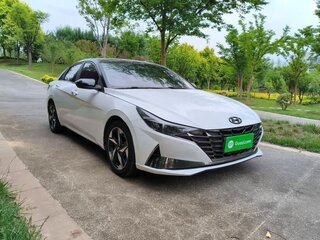 2021 Hyundai Elantra VII (CN7), белый, 1200000 рублей, вид 2