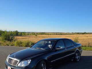 2003 Mercedes-Benz S-Класс 500 7-speed IV (W220) Рестайлинг, синий, 850000 рублей, вид 2