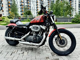 2008 Harley-Davidson Sportster 1200, оранжевый, 720000 рублей, вид 4