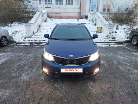2015 Kia Rio III Рестайлинг, синий, 770000 рублей, вид 2