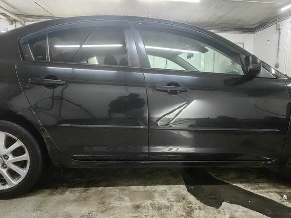 2008 Mazda 3 I (BK) Рестайлинг, чёрный, 650000 рублей - вид 3