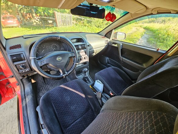 1999 Opel Astra G, пурпурный, 280000 рублей - вид 6