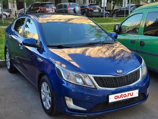 2013 Kia Rio 4-speed III, синий, 800000 рублей, вид 4