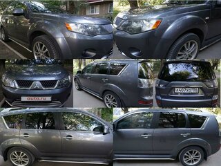 2008 Mitsubishi Outlander II, серый, 1350000 рублей, вид 2