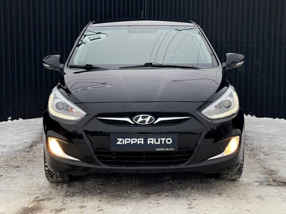 2013 Hyundai Solaris I, чёрный - вид 1