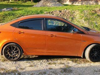 2015 Hyundai Solaris I Рестайлинг, оранжевый, 1250000 рублей, вид 4