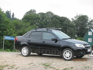 2013 Lada (ВАЗ) Granta I, чёрный, 470000 рублей, вид 2