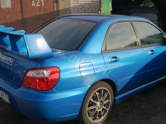 2004 Subaru Impreza WRX II Рестайлинг 1, синий - вид 6