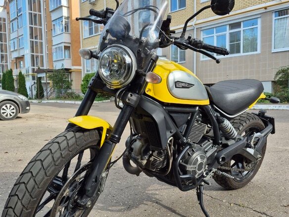 2016 Ducati Scrambler 800, жёлтый, 500000 рублей - вид 1