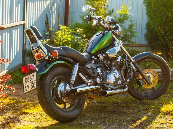 1990 Yamaha XV1100 Virago, чёрный, 320000 рублей - вид 1